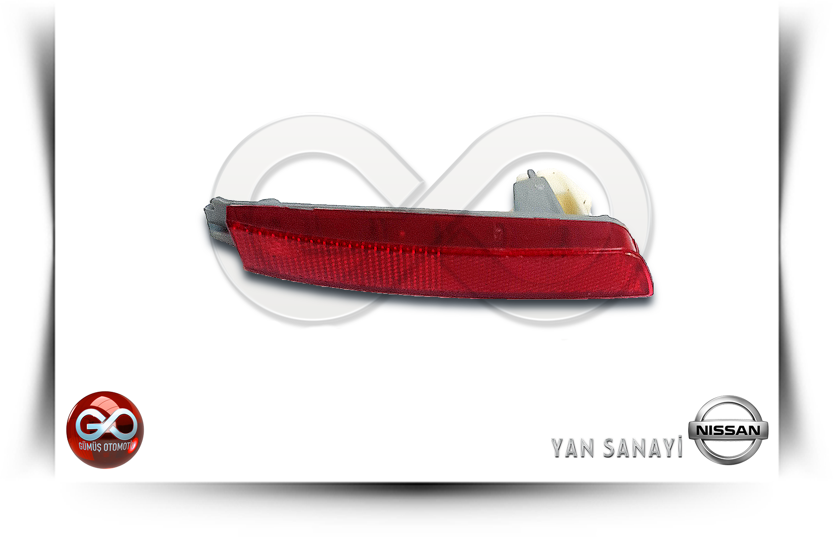 26565-5C000<br>ARKA TAMPON REFLEKTÖRÜ>>1. VRSYN>>SOL<br>JUKE>>F15E >>HR16DE>>1600 cc >>BENZİNLİ - Gümüş Otomotiv