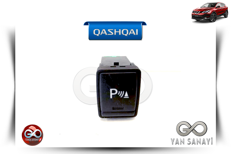 25989-4EA0A <br> PARK SENSÖRLERİ DÜĞMESİ<br> QASHQAI - J11E - Gümüş Otomotiv