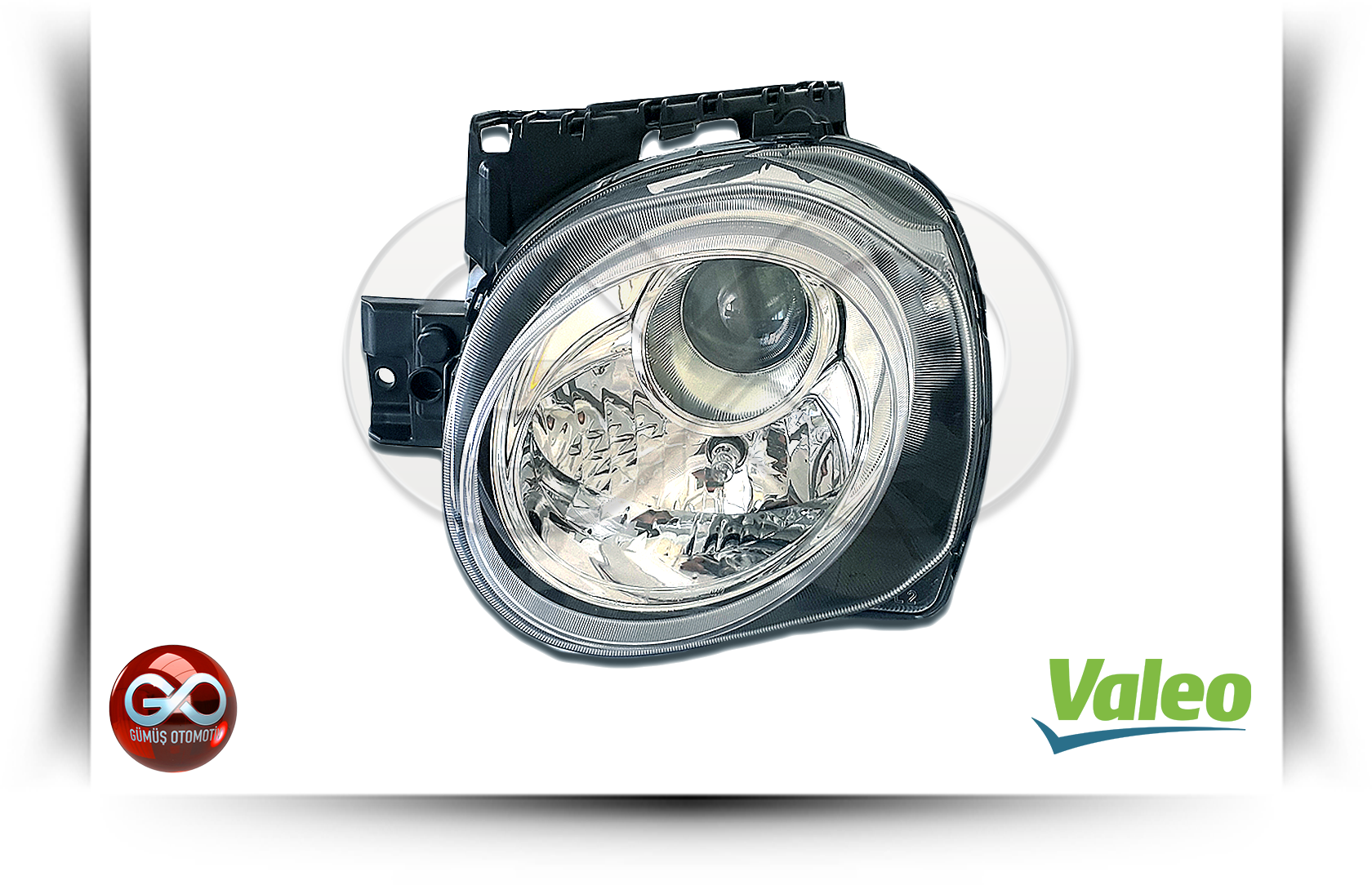 Valeo far camı ve reflektörlü, şeffaf camlı ön far düzeni
