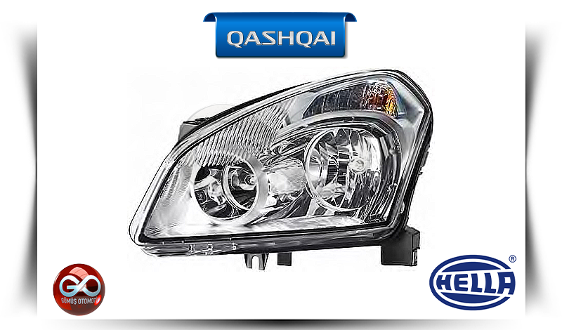 26010-JD900<br>KOMPLE FAR "SAĞ" - "1.VRSYN-HALOGEN"<br>QASHQAI | J10E - Gümüş Otomotiv