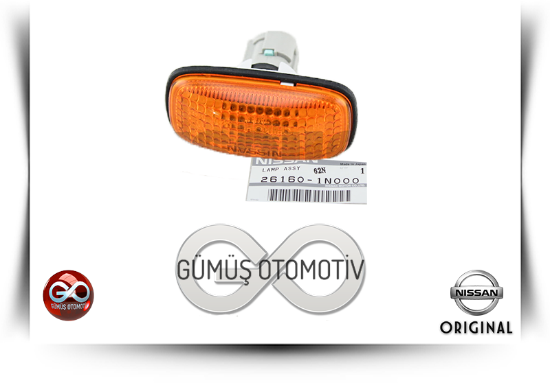 26160-1N000<br>ÖN ÇAMURLUK KEDİGÖZÜ SİNYALİ >>SAĞ = SOL <br>MAXIMA = A32 = VQ20DE = 2000 cc = BENZİNLİ - Gümüş Otomotiv