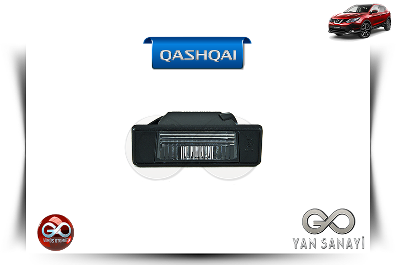 26510-3BB0A<br> ARKA PLAKA LAMBASI<br> QASHQAI - J11E - Gümüş Otomotiv