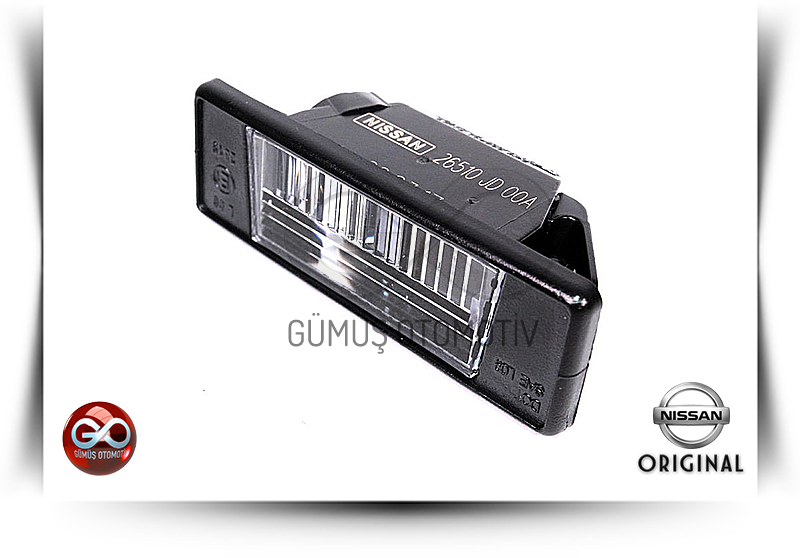 26510-JD00A<br>ARKA PLAKA LAMBASI<br>QASHQAI - J10E - Gümüş Otomotiv