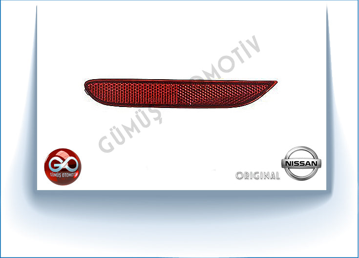 26560-JJ90B<br>ARKA TAMPON REFLEKTÖRÜ>>SAĞ<br>QASHQAI >>J11E >> K9K >>1500 cc >> DİZEL - Gümüş Otomotiv
