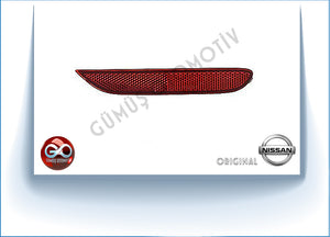 26565-JJ90B<br>ARKA TAMPON REFLEKTÖRÜ>> SOL<br>QASHQAI >>J11E >> K9K >>1500 cc >> DİZEL
