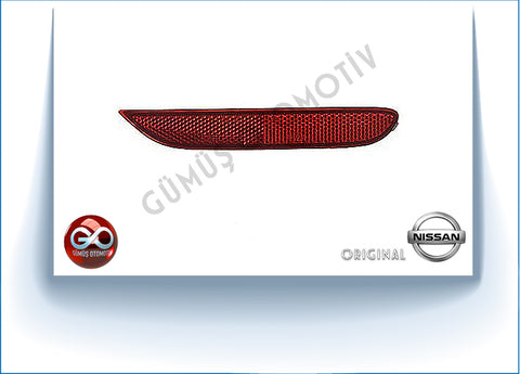 26565-JJ90B<br>ARKA TAMPON REFLEKTÖRÜ>> SOL<br>QASHQAI >>J11E >> K9K >>1500 cc >> DİZEL - Gümüş Otomotiv