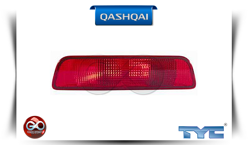 26580-JD00A<br>ARKA TAMPON ORTA REFLEKTÖRÜ <br>QASHQAI-J10E - Gümüş Otomotiv