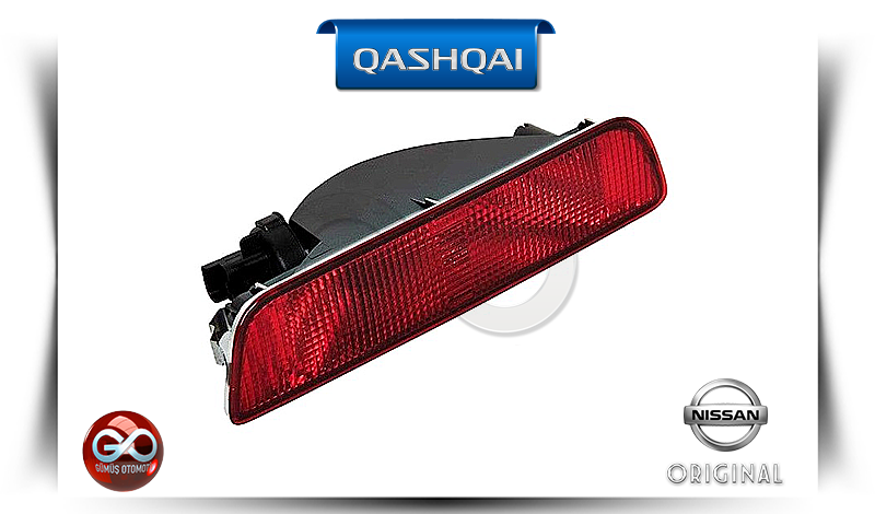 26580-JD00A<br>ARKA TAMPON ORTA REFLEKTÖRÜ <br>QASHQAI-J10E - Gümüş Otomotiv