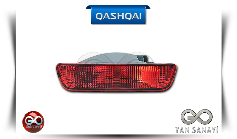 26580-JD00A<br>ARKA TAMPON ORTA REFLEKTÖRÜ <br>QASHQAI-J10E - Gümüş Otomotiv