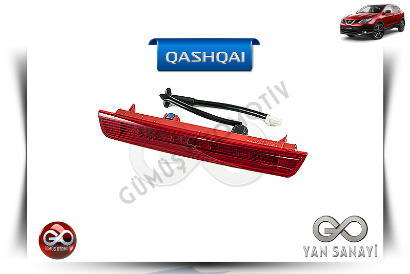 26590-4EA0A<br> ARKA CAM ALTI STOP LAMBASI<br> QASHQAI - J11E - Gümüş Otomotiv