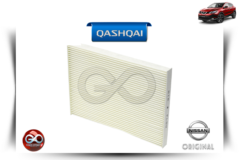27277-4BU0A<br> POLEN FİLTRESİ<br> QASHQAI-J11E-R9M-1600 cc DİZEL - Gümüş Otomotiv