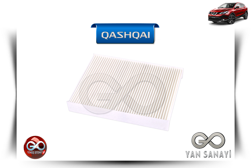 27277-4BU0A<br> POLEN FİLTRESİ<br> QASHQAI-J11E-R9M-1600 cc DİZEL - Gümüş Otomotiv