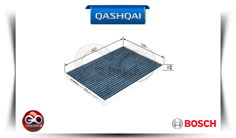 27277-EN001<br>POLEN FİLTRESİ "KARBONLU MODEL"<br>QASHQAI | J10E  | HR16DE | 1600 cc  BENZİNLİ - Gümüş Otomotiv