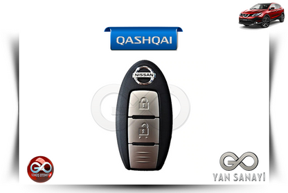 Nissan QASHQAI uzaktan kumanda; üç düğmeli siyah tuş paneli