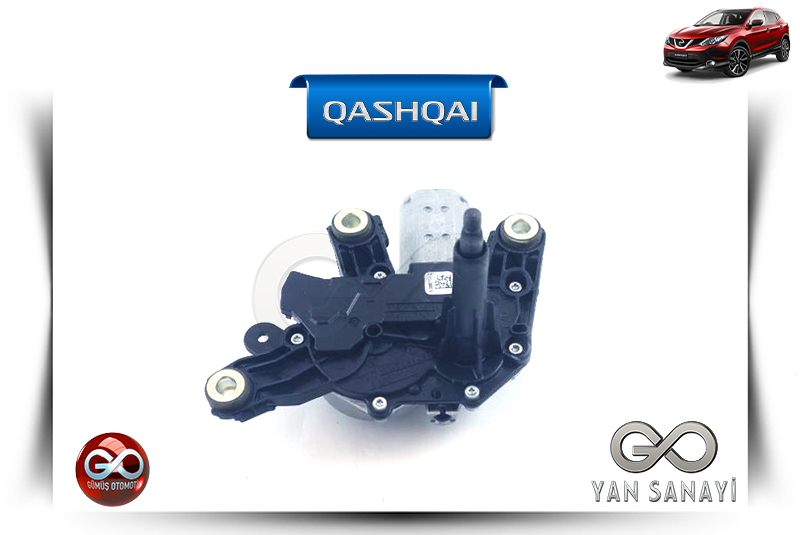 28710-4EL0A<br> ARKA CAM SİLECEK MOTORU<br> QASHQAI - J11E - Gümüş Otomotiv
