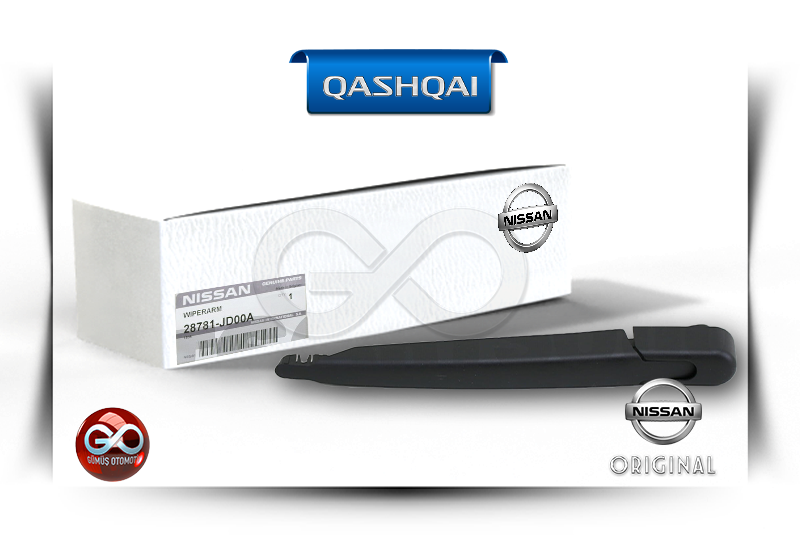 28781-JD00A<br>ARKA CAM SİLECEK KOLU<br>QASHQAI | J10E - Gümüş Otomotiv
