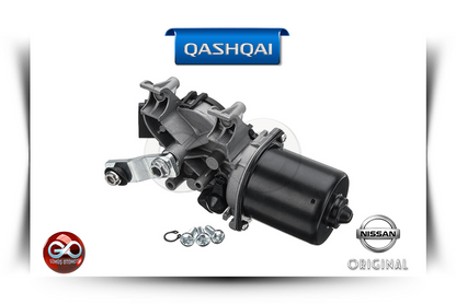 Ön cam silecek motoru; siyah motor gövdesi ve kol bağlantılı üst parça
