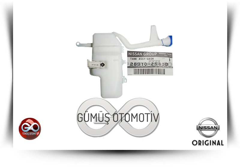 28910-2S400<br>KOMPLE ÖN CAM SU FISKİYE DEPOSU<br>PICK UP = D22 = TD27 = 2700 cc = DİZEL - Gümüş Otomotiv