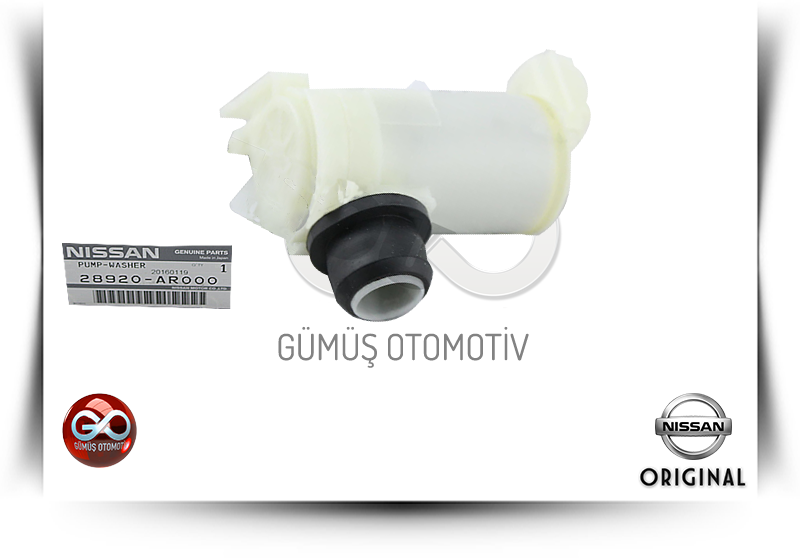 28920-AR000<br>ÖN CAM YIKAMA SU DEPO MOTORU<br>PICK UP = ND22 = YD25DDTI = 2500 cc = DİZEL - Gümüş Otomotiv