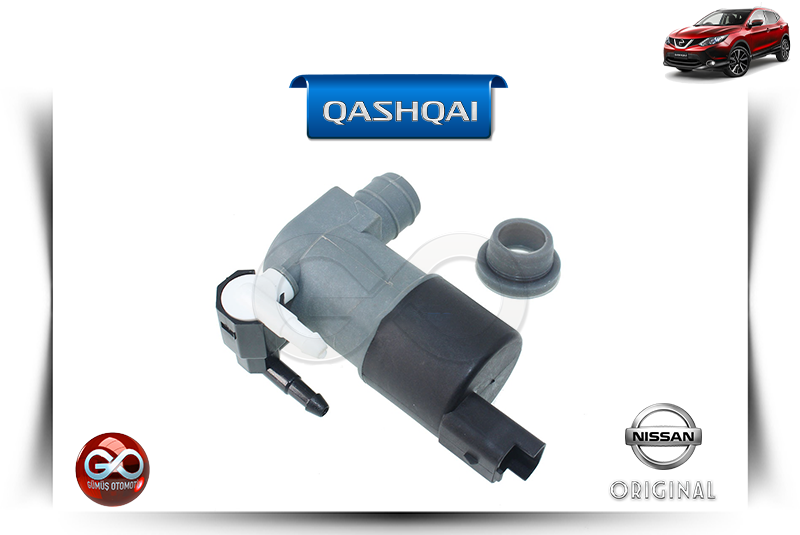 28920-BU010<br> CAM SİLECEK SU FISKİYE SU DEPO POMPASI<br> QASHQAI - J11E - Gümüş Otomotiv