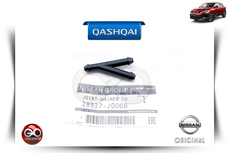 28937-JD00B<br> FAR YIKAMA BORUSU KONNEKTÖRÜ<br> QASHQAI - J11E - Gümüş Otomotiv