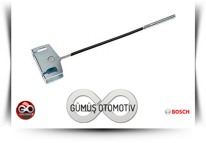 Araç yedek parçası: siyah çubuk ve metal uçlu bağlantı