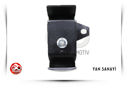 Siyah motor bağlantı braketi; yuvarlak metal göbekli