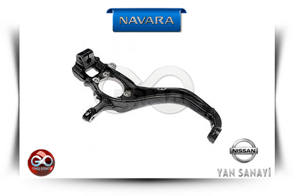 Nissan Navara sağ ön aks bağlantı kolu, siyah metal montaj parçasi