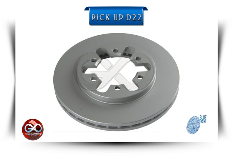 40206-01G00<br>ÖN FREN DİSKİ >>TAKIM >>2 ADET<br>PICK UP >>D22 >>TD27 >>2700 cc  DİZEL - Gümüş Otomotiv