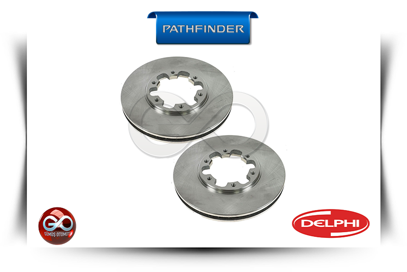 40206-0W001<br>ÖN FREN DİSK<br>PATHFINDER  = R50 = VG33E = 3300 cc = BENZİNLİ - Gümüş Otomotiv