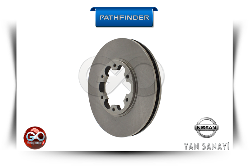 40206-0W001<br>ÖN FREN DİSK<br>PATHFINDER  = R50 = VG33E = 3300 cc = BENZİNLİ - Gümüş Otomotiv