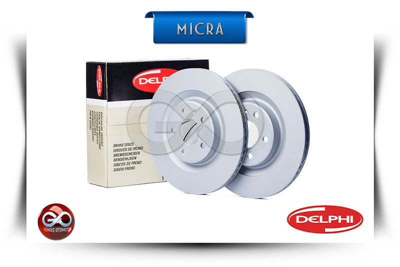 40206-1HA0A<br>ÖN FREN DİSK<br>MICRA = K13E = HR12DE = 1200 cc = BENZİNLİ - Gümüş Otomotiv