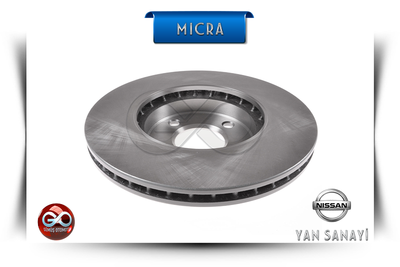 40206-1HA0A<br>ÖN FREN DİSK<br>MICRA = K13E = HR12DE = 1200 cc = BENZİNLİ - Gümüş Otomotiv