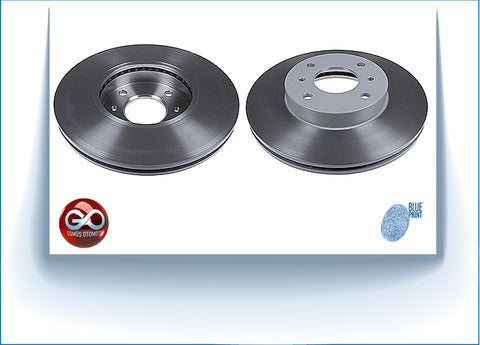 40206-2F501<br>ÖN FREN DİSKİ >>TAKIM >>2 ADET<br>ALMERA >>N16E >>QG15DE >>1500 cc >BENZİNLİ - Gümüş Otomotiv