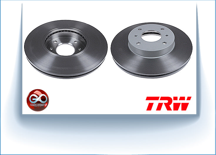 40206-2F501<br>ÖN FREN DİSKİ >>TAKIM >>2 ADET<br>ALMERA >>N16E >>QG15DE >>1500 cc >BENZİNLİ - Gümüş Otomotiv
