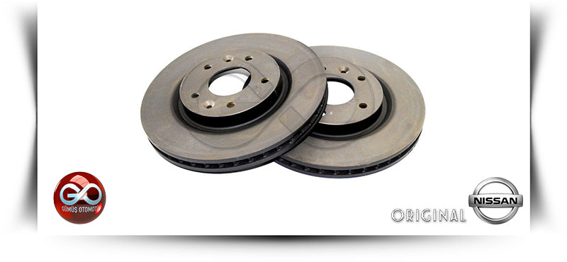 40206-4EA0A<br>ÖN FREN DİSK>>TAKIM>>2 ADET<br>QASHQAI>>J11E>>K9K>>1500 cc>>DİZEL - Gümüş Otomotiv