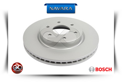Fren diski takımı: delikli havalandırmalı rotor, üstten görünüm (Bosch).