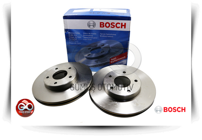 Ön fren diski seti, metal diskler; BOSCH kutu içinde