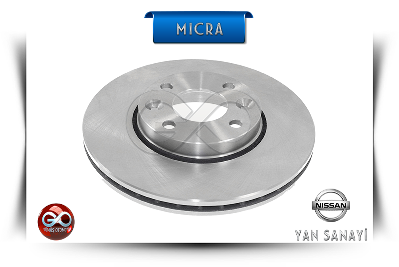 40206-AX600<br>ÖN FREN DİSKİ = TAKIM <br>MICRA = K12E = CR12DE = 1200 cc = BENZİNLİ - Gümüş Otomotiv