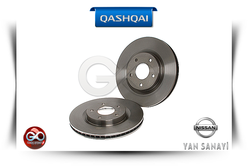 40206-JD00A <br>ÖN FREN DİSKİ "TAKIM-2 ADET"<br>QASHQAI - J10E - Gümüş Otomotiv