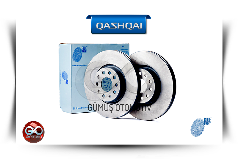 40206-JD00A <br>ÖN FREN DİSKİ "TAKIM-2 ADET"<br>QASHQAI - J10E - Gümüş Otomotiv