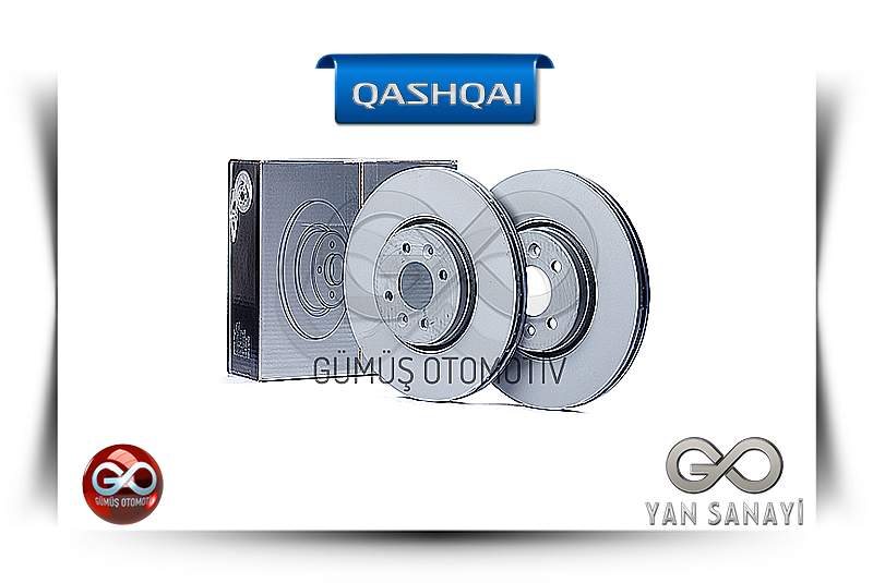 40206-JD00A <br>ÖN FREN DİSKİ "TAKIM-2 ADET"<br>QASHQAI - J10E - Gümüş Otomotiv