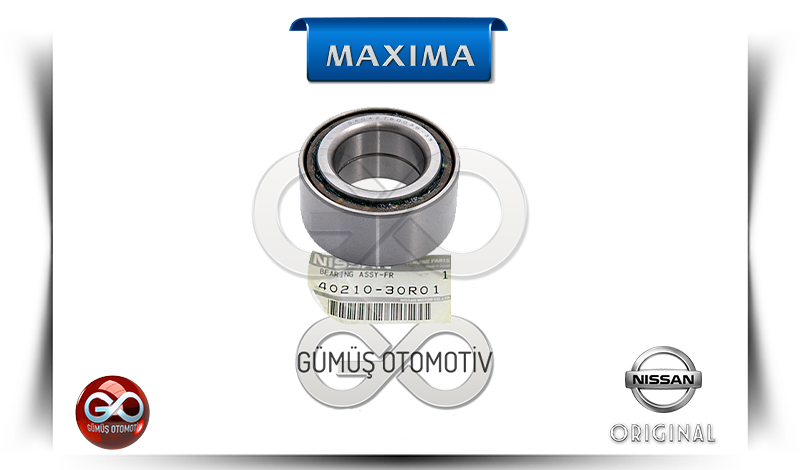 40210-90J00<br>ÖN PORYA RULMANI = ÖN AKS RULMANI<br>MAXIMA = A32 = VQ20DE = 2000 cc = BENZİNLİ - Gümüş Otomotiv
