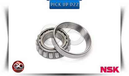 Arka aks rulmanı: metal bilezikli silindirik yatak, NSK