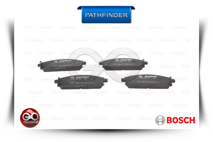 Ön fren balatası takımı: BOSCH yazılı 4 adet koyu gri ped