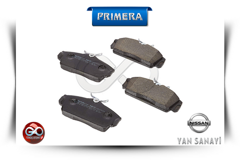 41060-2F525 <br>ÖN FREN BALATASI<br>PRIMERA = P11E = GA16DE = 1600 cc = BENZİNLİ - Gümüş Otomotiv