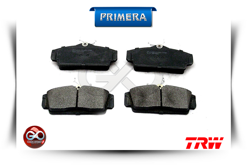 41060-2F525 <br>ÖN FREN BALATASI<br>PRIMERA = P11E = GA16DE = 1600 cc = BENZİNLİ - Gümüş Otomotiv