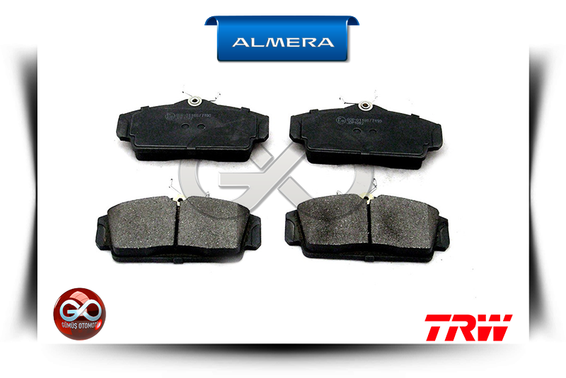41060-2F525<br>ÖN FREN BALATALARI<br>ALMERA = N16E = QG15DE = 1500 cc = BENZİNLİ - Gümüş Otomotiv