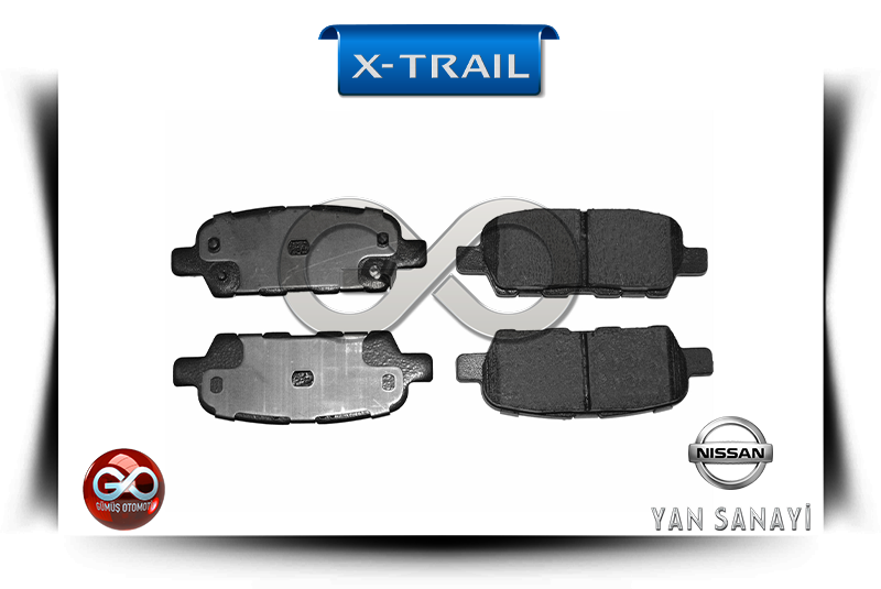 44060-8H385<br>ARKA FREN BALATALARI<br>X-TRAIL = T30 = QR20DE = 2000 cc = BENZİNLİ - Gümüş Otomotiv