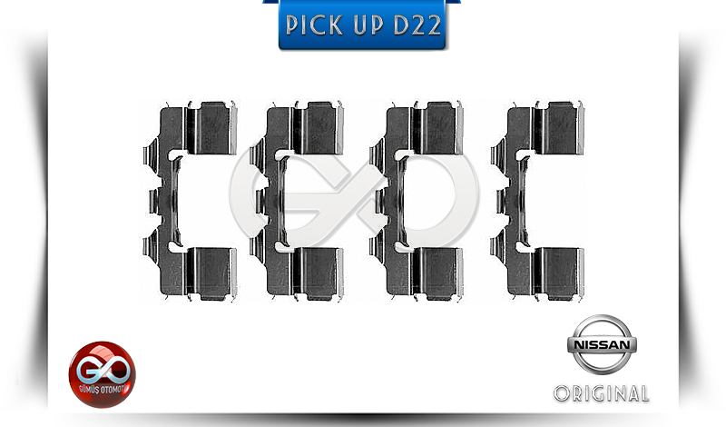 41080-41L27<br>ÖN FREN BALATA SAÇLARI>>TAKIM<br>PICK UP = D22 = TD27 = 2700 cc = DİZEL - Gümüş Otomotiv